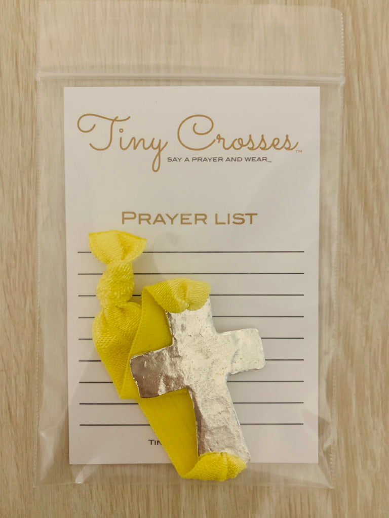 SILVER: Lemon Tiny Crosses Prayer Bracelet - ALL ORDERS PLACED AFTER 12:01AM ON MONDAY, MAY 13TH WILL SHIP ON FRIDAY, MAY 17TH!