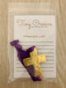 GOLD: Dark Purple Tiny Crosses Prayer Bracelet - ALL ORDERS PLACED AFTER 12:01AM ON MONDAY, MAY 13TH WILL SHIP ON FRIDAY, MAY 17TH!