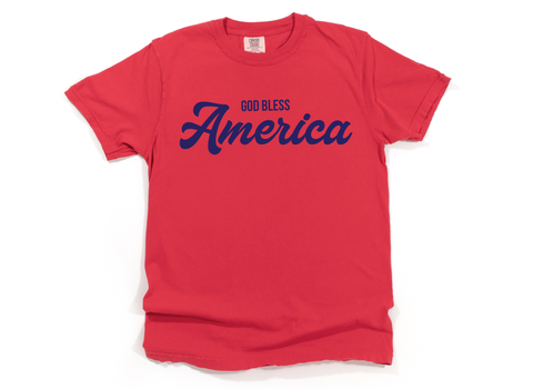 God Bless America T-Shirt: ALL ORDERS PLACED AFTER 12:01AM ON MONDAY, MAY 13TH WILL SHIP ON FRIDAY, MAY 17TH!