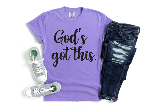 God's Got This T-Shirt: ALL ORDERS PLACED AFTER 12:01AM ON MONDAY, MAY 13TH WILL SHIP ON FRIDAY, MAY 17TH!