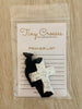 SILVER: Black Tiny Crosses Prayer Bracelet
