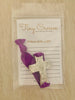 SILVER: Dark Purple Tiny Crosses Prayer Bracelet