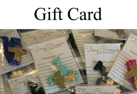 Tiny Crosses Gift Cards